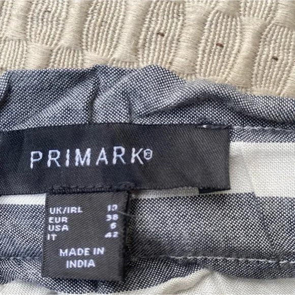 Primark Gray and white Striped top - Picture 7 of 11
